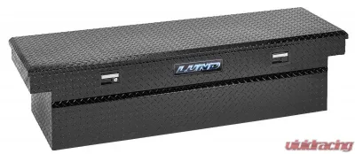 LUND 72-Inch Cross Bed Truck Tool Box (28-Inch Wide) Full Size Single Lid Aluminum Black - 79307